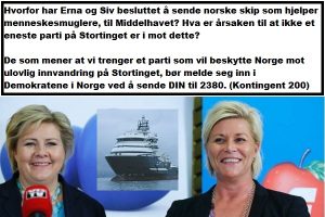 Hvorfor stemte FrP og Høyre for å sende norske skip til Middelhavet?