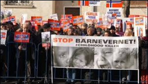 Demonstrasjon mot Barnevernet